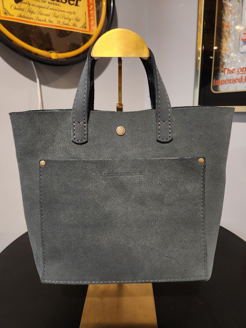 Portland Leather Peppercorn Mini CB Tote